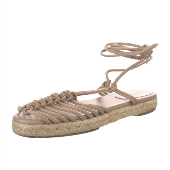 Chloé authentic espadrille strappy gladiator sandals real leather worn once - Picture 7 of 8